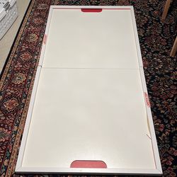 Reversable ping pong and air hockey table