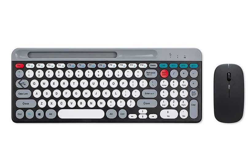 ZYG-806 Mini Wireless Punk Keyboard Mouse Set 2