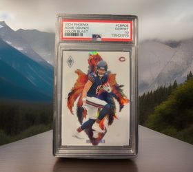 PSA 10 2024 Phoenix Rome Odunze Color Blast RC SSP Bears