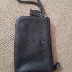 Coach Wristlet Black/Leather