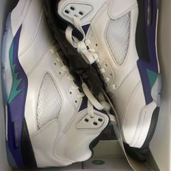 Retro Grape 5s Size 8 In Men’s