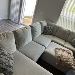 Beige sectional