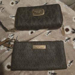 1 Michael Kor Wallet And 1 Wrislet Used In Really Good Contion 