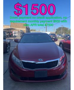 2012 Kia Optima no credit application no requirement