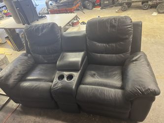 Electric Leather Couch