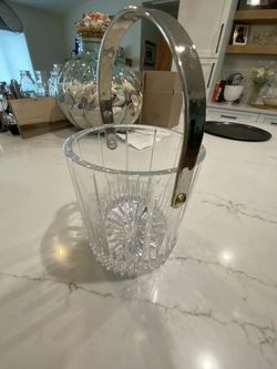 Antique Crystal Ice Bucket