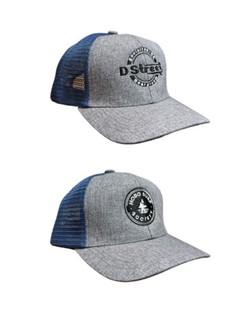 Svedka Trucker Cap w/ Embroidered Patch D Street & HSS Gray/Blue