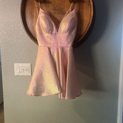 Beautiful Shimmer Pink With Silver Diamond Straps.