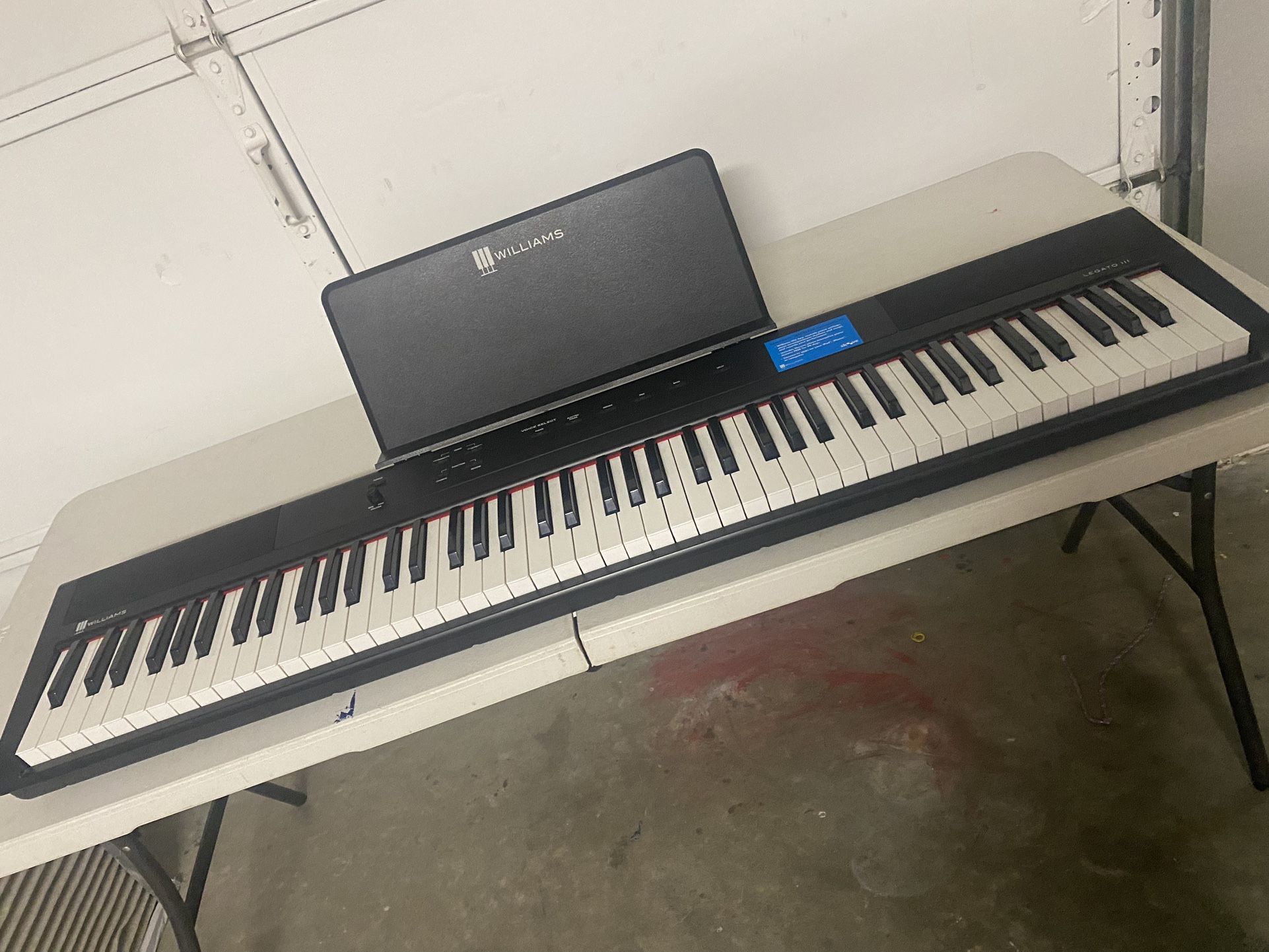 Williams Legato IV 88-Key Digital Piano With Bluetooth & Sustain Pedal