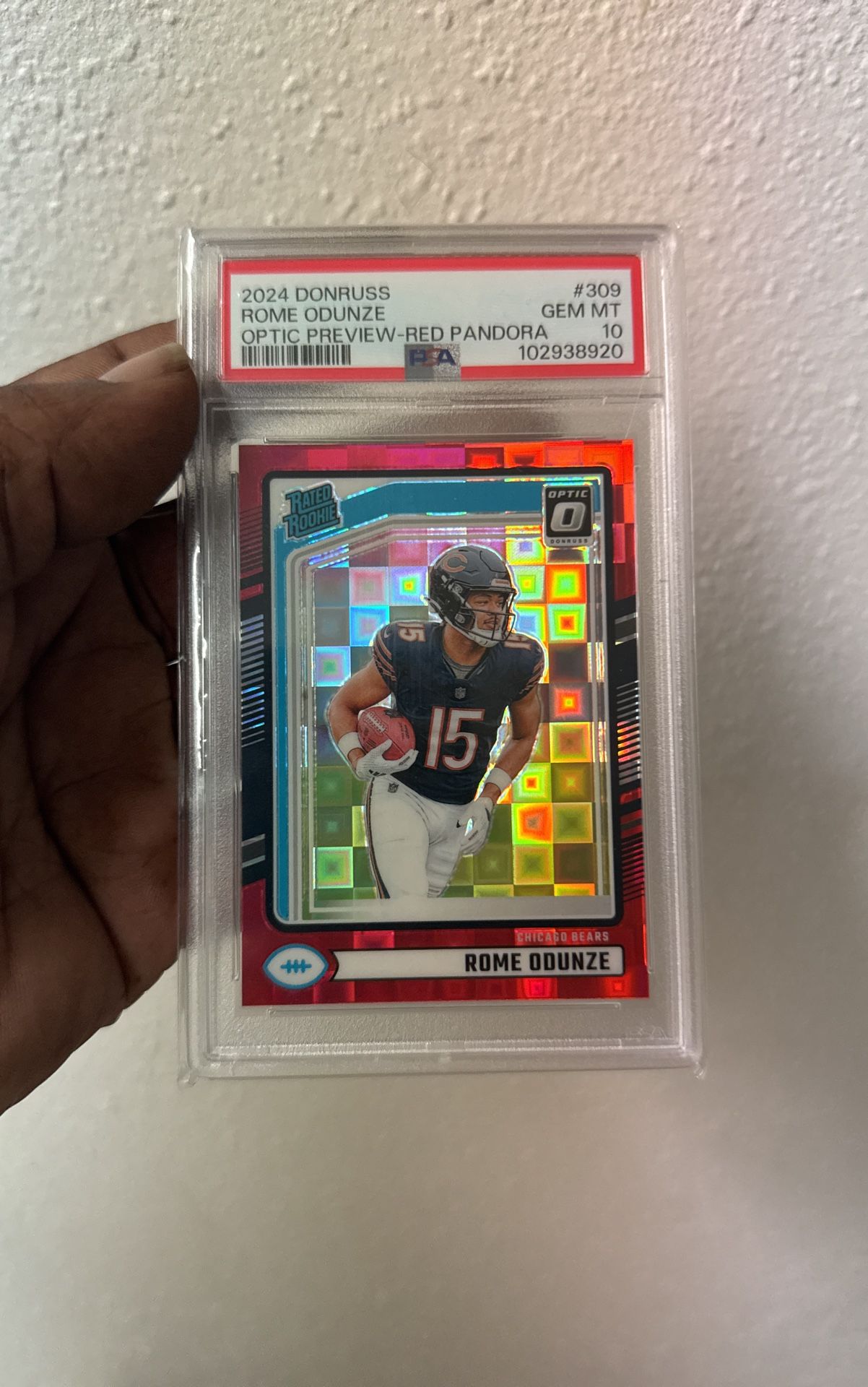 2024 Rome Odunze 10 Graded 309 Pandora