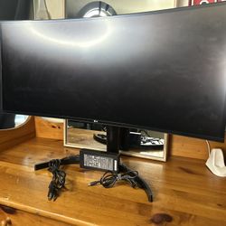 LG 34WN80C-B 34 inch UltraWide IPS LED Curved Monitor