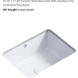 “Brand New” White Porcelain Under mount Sinks  