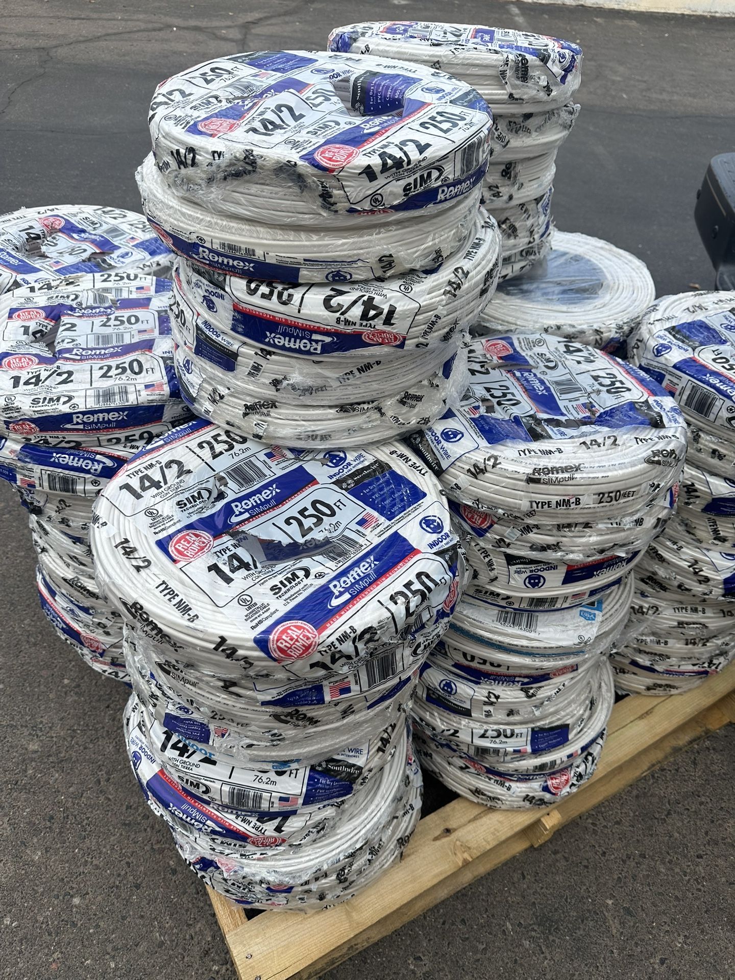 Romex Wire 14/2 250ft Copper Wire *** Read The Description 👇 👇👇👇****