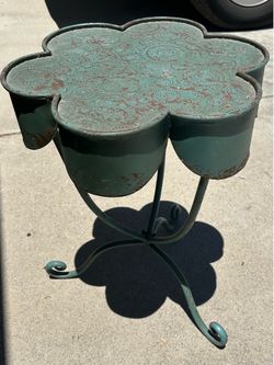 Small metal side table