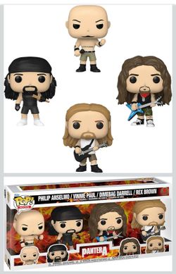 Pantera Funko POP! 4 Pack NEW Phil, Vinnie, Rex, Dimebag Darrell