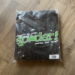 Grey Punk V2 Sp5der Hoodie