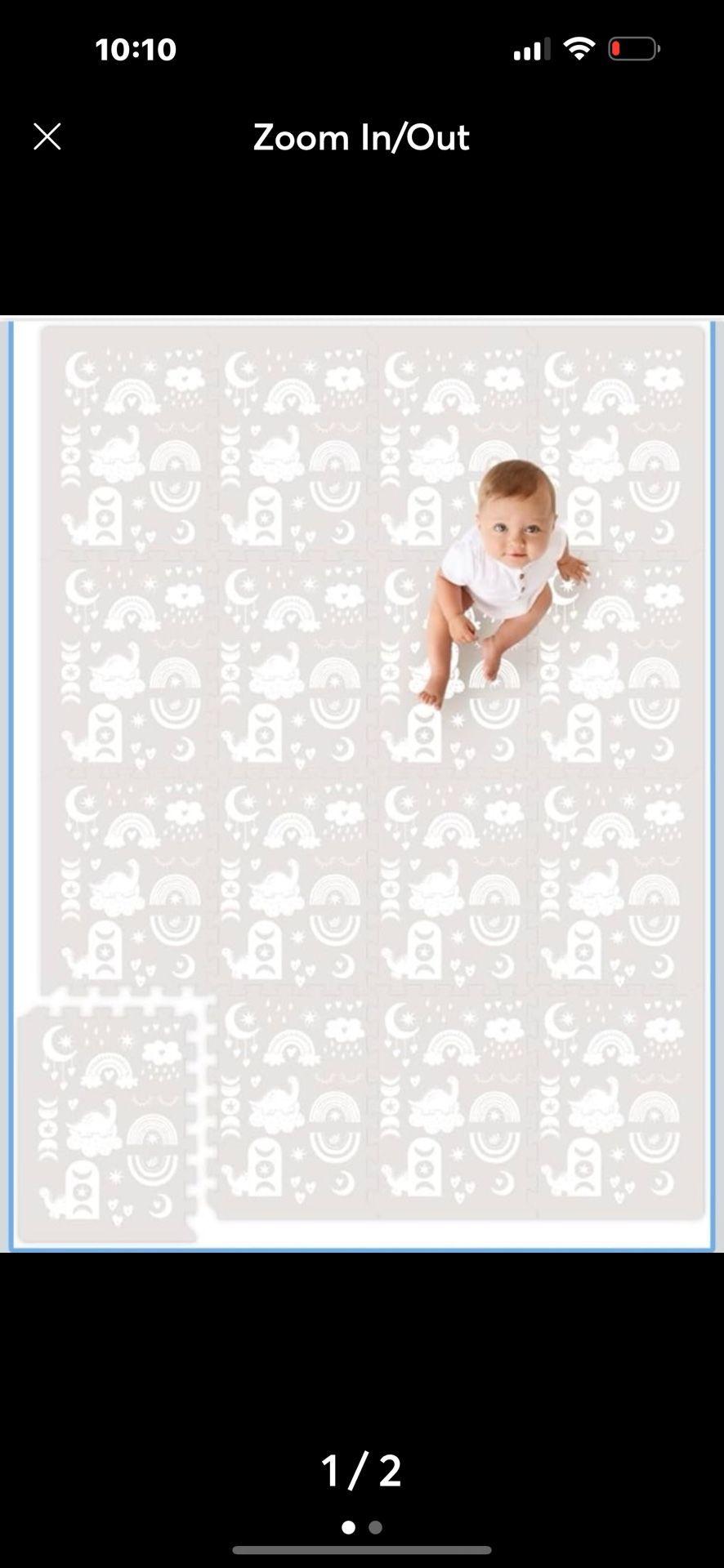 Premium Soft Foam Play Mat for Baby, 5.6 x 4 ft
