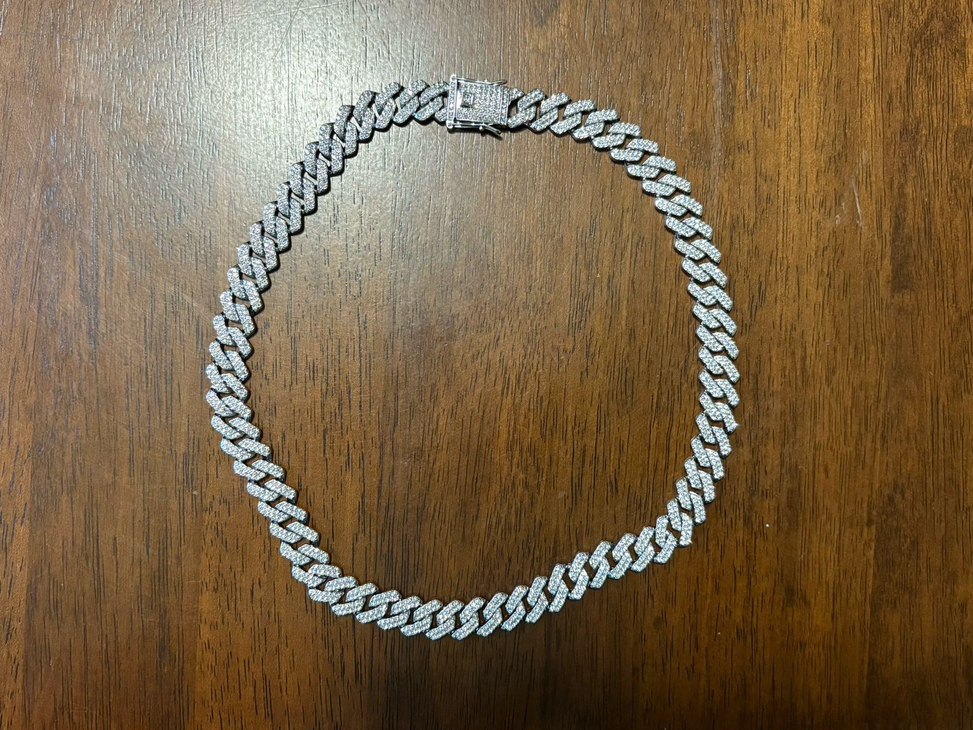 Iced Out Cuban Link Chain 22 Inch Length