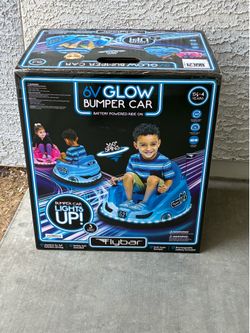 Flybar 6V Glow Bumper Car Ride-On