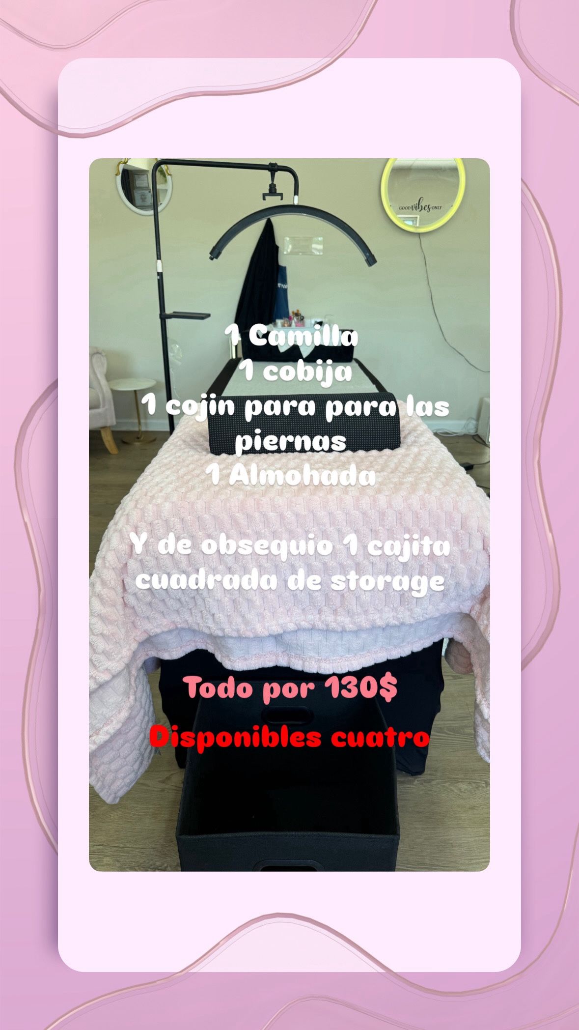 Camillas De Masajes/pestañas/cejas