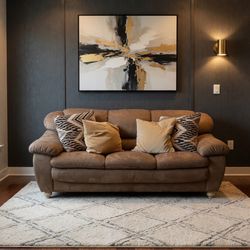 Plush 3-seater Sofa Couch