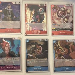 Lot Of 6 ONE PIECE CARD Game Set Building Cards SEE Details 