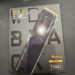 WD_BLACK 4TB SN850X NVMe SSD Internal Solid State Drive - Gen4 PCIe, M.2 2280, Up to 7,300 MB/s - WD