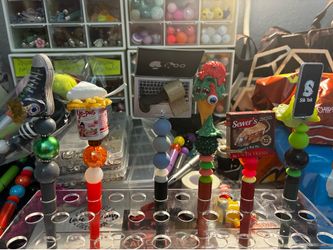 Beaded mini “ gross” pens