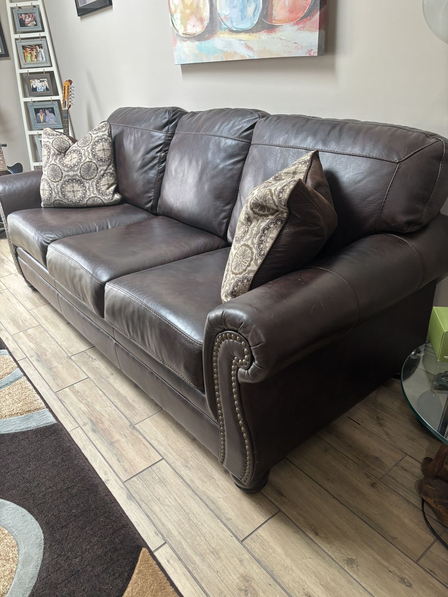 Leather Sofa Bed