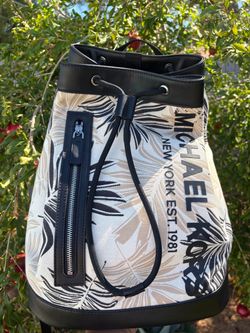 Michael Kors Cooper Large Palm Jacquard Mariner Backpack