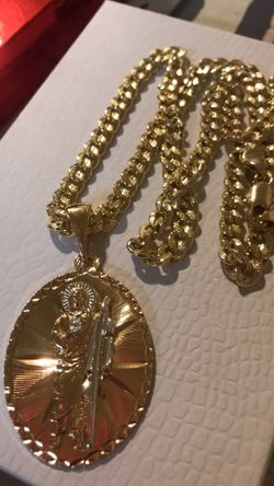 Saint Jude pendant and chain