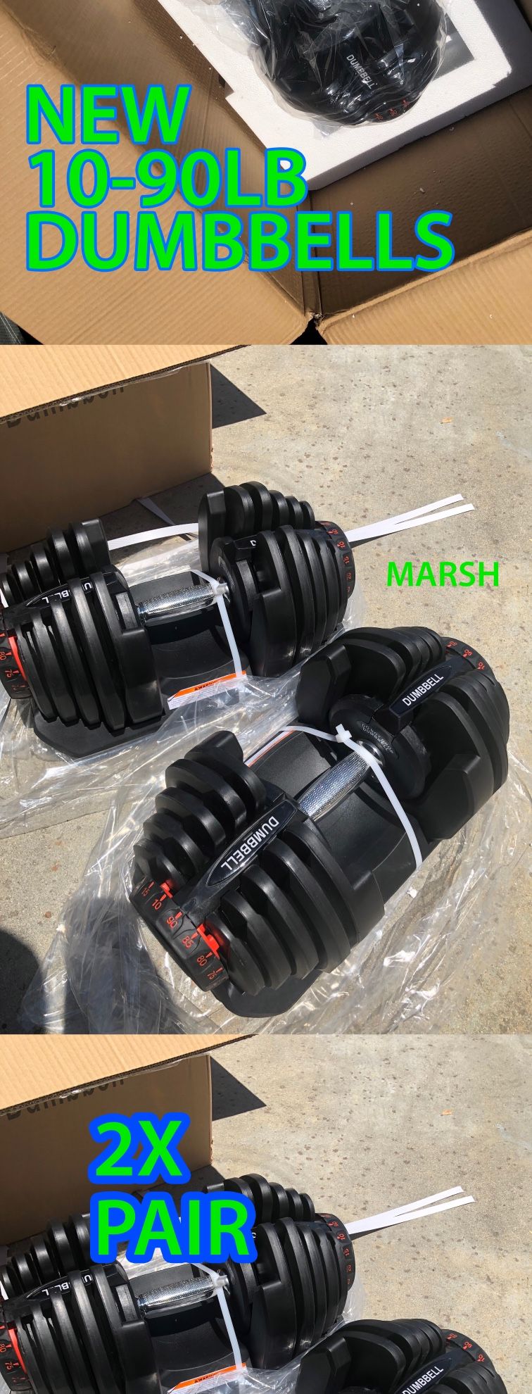 10-90lb adjustable dumbbells 80lb 60lb 90lb dumbbell 1090 NOT BOWFLEX