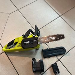 Ryobi 18V ONE+ BRUSHLESS 10” Chainsaw 