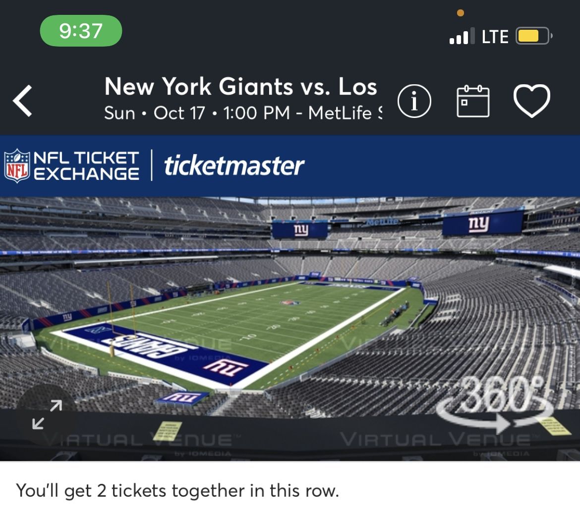 GIANTS VS RAMS 
