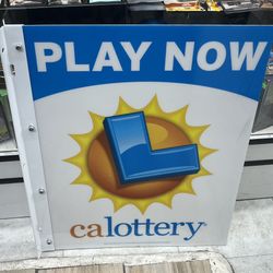 New Doubled Sided CA LOTTERY SIGN 🪧 !