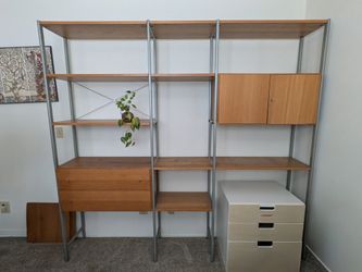 VINTAGE RETRO IKEA 1990s IKEA Journalist Modular Shelving System (Media / Bookshelf / Display)