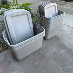 Gray Storage Totes