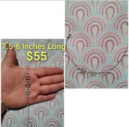 925 Sterling Silver Women's Bracelet/Brasalete De Plata 925 Para Dama