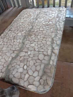 Rock Outdoor Sofa Table$30