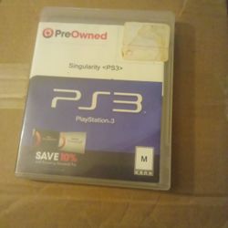 PS3 Game Singularity Used 