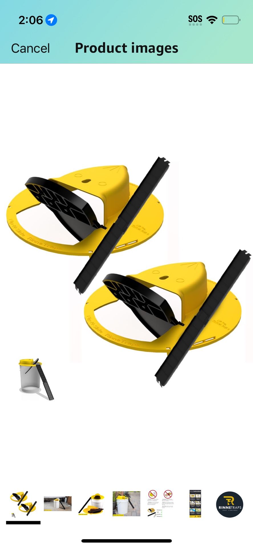 Flip N Slide Bucket Lid Mouse Trap |2 Pack| |Multi Catch|