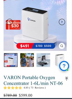 Varon oxygen portable concentrator