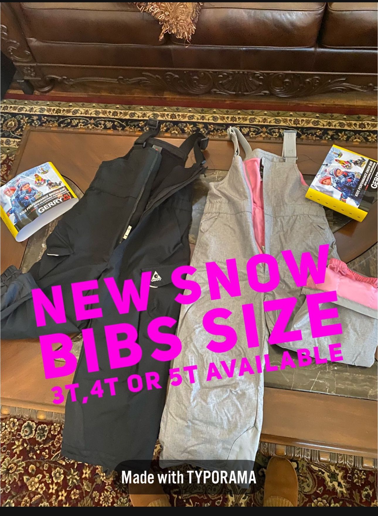 Snow Bibs For Kids