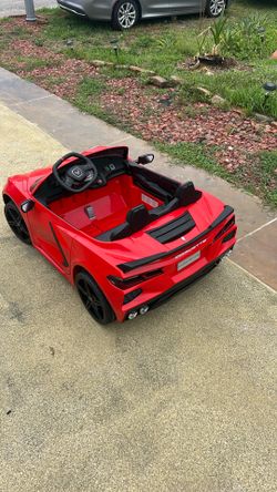 Electric Red Corvette