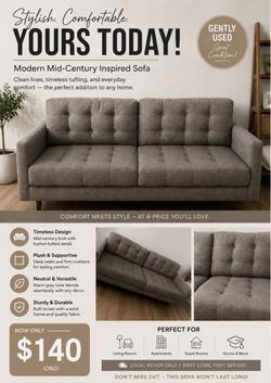 Beautiful Mid-Century Modern Sofa