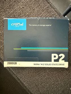 Crucial P2 2000GB NVMe M.2 SSD