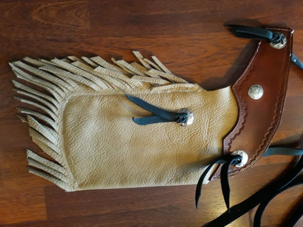 Leather western chap purse