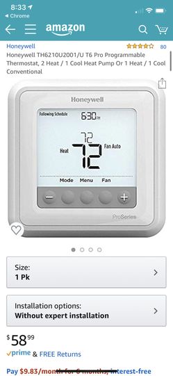 Honeywell thermostat