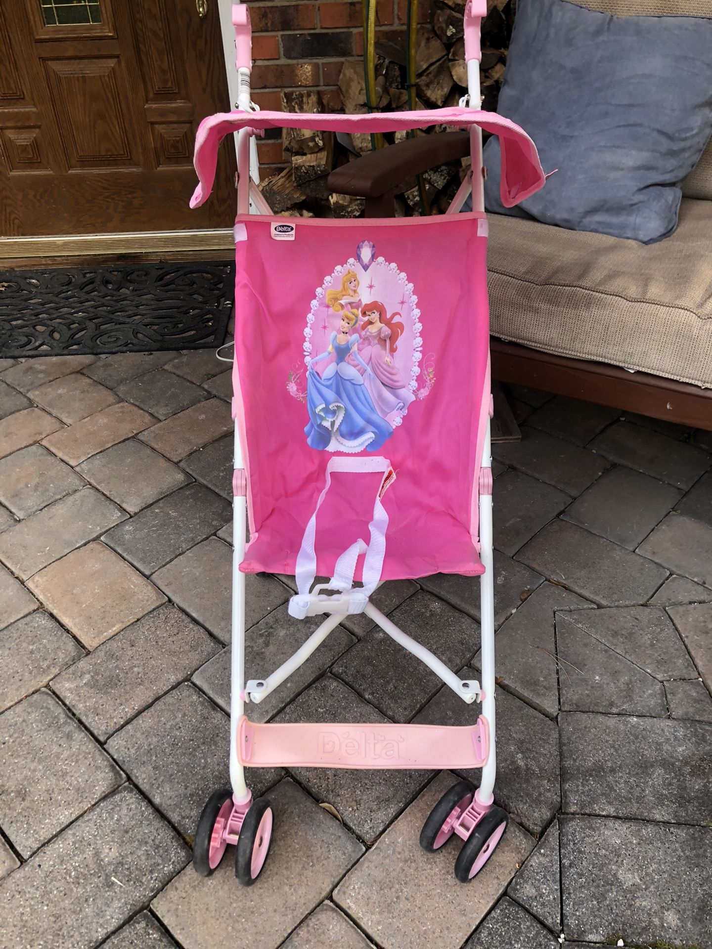 Disney princess umbrella stroller in pink