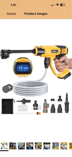 Ecarke Cordless Electric Pressure Washer Gun Kit